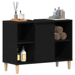 Meuble sous-évier Chêne noir 80x33x60 cm Bois d'ingénierie 632739632739