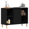 Meuble sous-évier Chêne noir 80x33x60 cm Bois d'ingénierie 632739632739