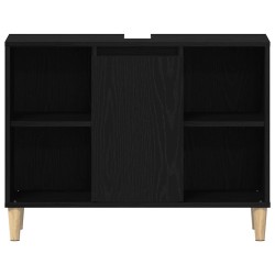 Meuble sous-évier Chêne noir 80x33x60 cm Bois d'ingénierie 632739632739