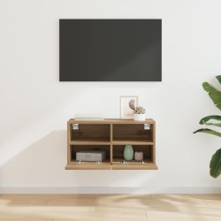Meuble TV mural 60 x 30 x 30 cm Chêne artisanal 632741632741