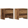 Cabinet de chevet 2 pcs Bois ancien 45 x 34 x 44,5 cm 632742632742