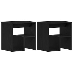 Cabinet de chevet 2 pcs Chêne noir 40 x 30 x 40 cm 632743632743