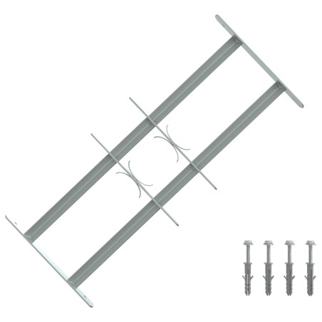 Grille de sécurité pour fenêtres avec 2 barres transversales 632747632747