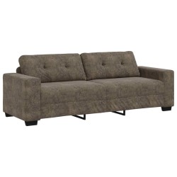 3-Seater Sofa Dark Grey 180 cm Faux Leather - Untranslated 632751632751