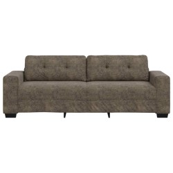 3-Seater Sofa Dark Grey 180 cm Faux Leather - Untranslated 632751632751