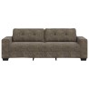 3-Seater Sofa Dark Grey 180 cm Faux Leather - Untranslated 632751632751