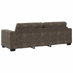 3-Seater Sofa Dark Grey 180 cm Faux Leather - Untranslated 632751632751