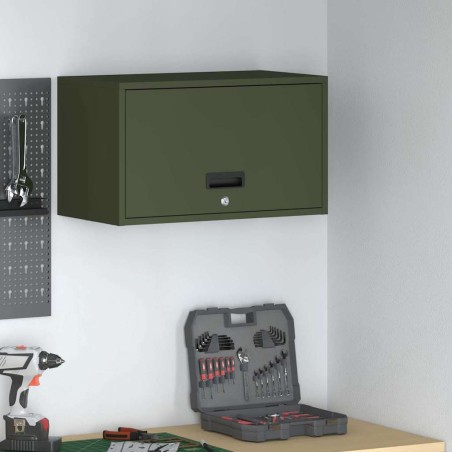 Armoire murale pour garage Vert olive 60 x 33 x 35 cm 632757632757