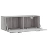 Armoire murale sonoma gris 100x36,5x35 cm bois d'ingénierie 632758632758