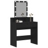 Coiffeuse Chêne noir 80 x 41 x 144,5 cm Bois d'ingénierie 632759632759
