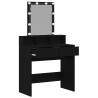 Coiffeuse Chêne noir 80 x 41 x 144,5 cm Bois d'ingénierie 632759632759