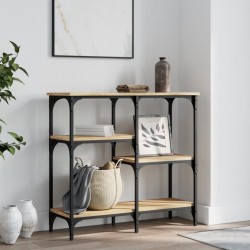 Table console Chêne Sonoma 80x29x75 cm Bois d'ingénierie 632765632765