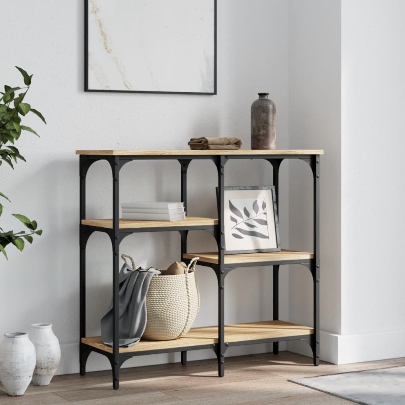 Table console Chêne Sonoma 80x29x75 cm Bois d'ingénierie 632765632765