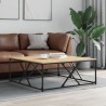 Table basse chêne sonoma 100x100x40 cm bois d'ingénierie 632766632766