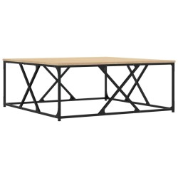 Table basse chêne sonoma 100x100x40 cm bois d'ingénierie 632766632766