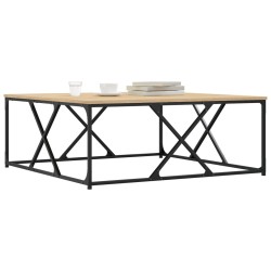 Table basse chêne sonoma 100x100x40 cm bois d'ingénierie 632766632766