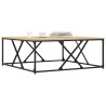 Table basse chêne sonoma 100x100x40 cm bois d'ingénierie 632766632766