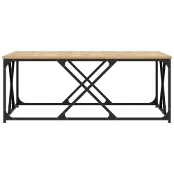 Table basse chêne sonoma 100x100x40 cm bois d'ingénierie 632766632766