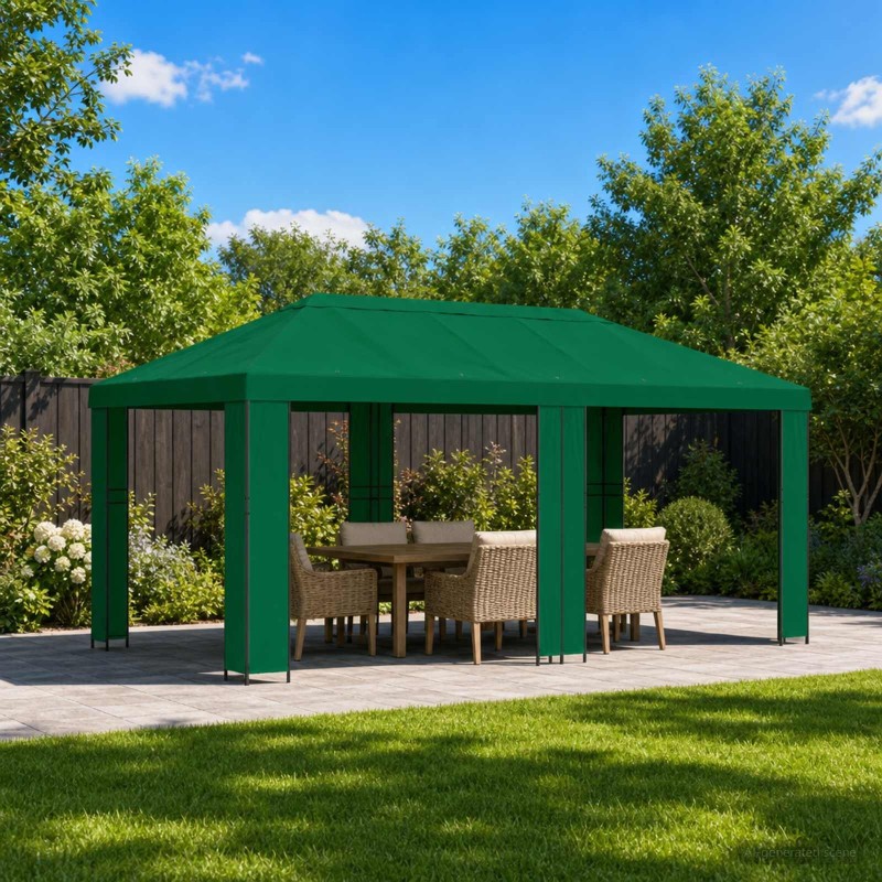 Abri de jardin 6 x 3 m Vert Polyester et Acier 190 632769632769