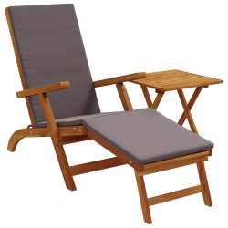 Chaise longue inclinable et pliable 2 pcs Gris foncé 632770632770