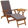 Chaise longue inclinable et pliable 2 pcs Gris foncé 632770632770