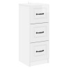 Armoire à tiroirs Blanc brillant 33 x 34,5 x 87 cm 632782632782