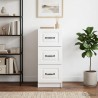 Armoire à tiroirs Blanc brillant 33 x 34,5 x 87 cm 632782632782