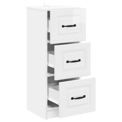 Armoire à tiroirs Blanc brillant 33 x 34,5 x 87 cm 632782632782