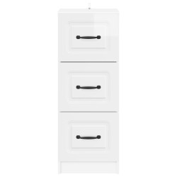 Armoire à tiroirs Blanc brillant 33 x 34,5 x 87 cm 632782632782