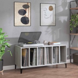 Armoire à disques sonoma gris 100x38x48 cm bois d'ingénierie 632787632787