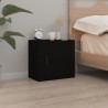 Tables de chevet murales 2 pcs Noir 50x30x47 cm 632790632790