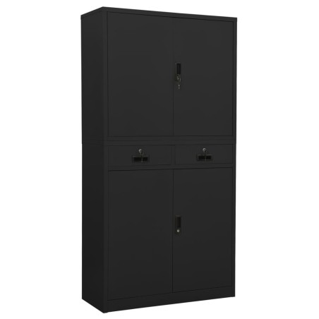 Armoire de bureau Anthracite 90x40x180 cm Acier 632791632791