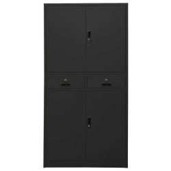 Armoire de bureau Anthracite 90x40x180 cm Acier 632791632791