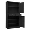 Armoire de bureau Anthracite 90x40x180 cm Acier 632791632791