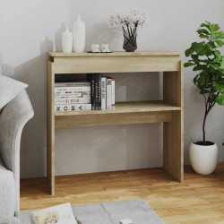 Table console chêne sonoma 80x30x80 cm bois d'ingénierie 632792632792