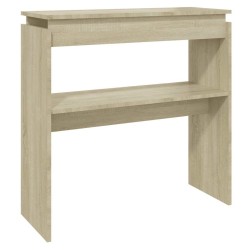 Table console chêne sonoma 80x30x80 cm bois d'ingénierie 632792632792