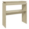 Table console chêne sonoma 80x30x80 cm bois d'ingénierie 632792632792