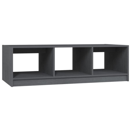 Table basse gris 110x50x34 cm bois de pin massif 632793632793