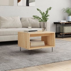 Table basse chêne sonoma 60x50x40 cm bois d'ingénierie 632795632795