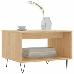 Table basse chêne sonoma 60x50x40 cm bois d'ingénierie 632795632795