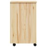 Cabinet roulant avec bureau avec roue MOSS Vernis transparent 632800632800