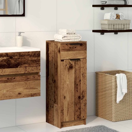 Cabinet de salle de bain avec porte Bois ancien 32 x 34 x 90 cm 632801632801