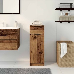 Cabinet de salle de bain avec porte Bois ancien 32 x 34 x 90 cm 632801632801