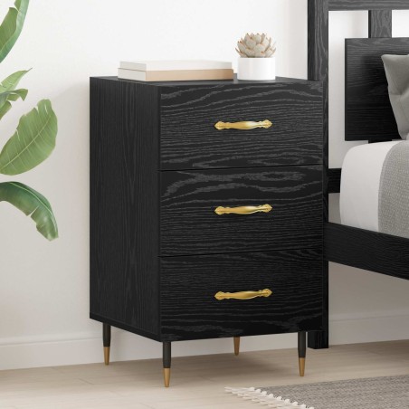 Cabinet de chevet Chêne noir 40 x 40 x 66 cm Bois d'ingénierie 632802632802