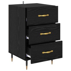 Cabinet de chevet Chêne noir 40 x 40 x 66 cm Bois d'ingénierie 632802632802