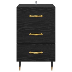 Cabinet de chevet Chêne noir 40 x 40 x 66 cm Bois d'ingénierie 632802632802