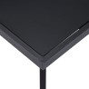   Table à manger Noir 140x70x75 cm Verre trempé 632811632811