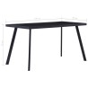   Table à manger Noir 140x70x75 cm Verre trempé 632811632811