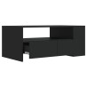 Table basse noir 102x55x42 cm bois d'ingénierie 632822632822