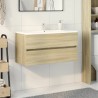 Armoire d'évier Chêne sonoma 90x38,5x45 cm Aggloméré 632824632824